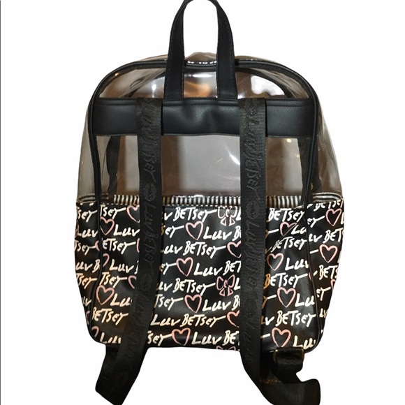 Betsey Johnson Clear Luv Betsey Backpack - Picture 3 of 6